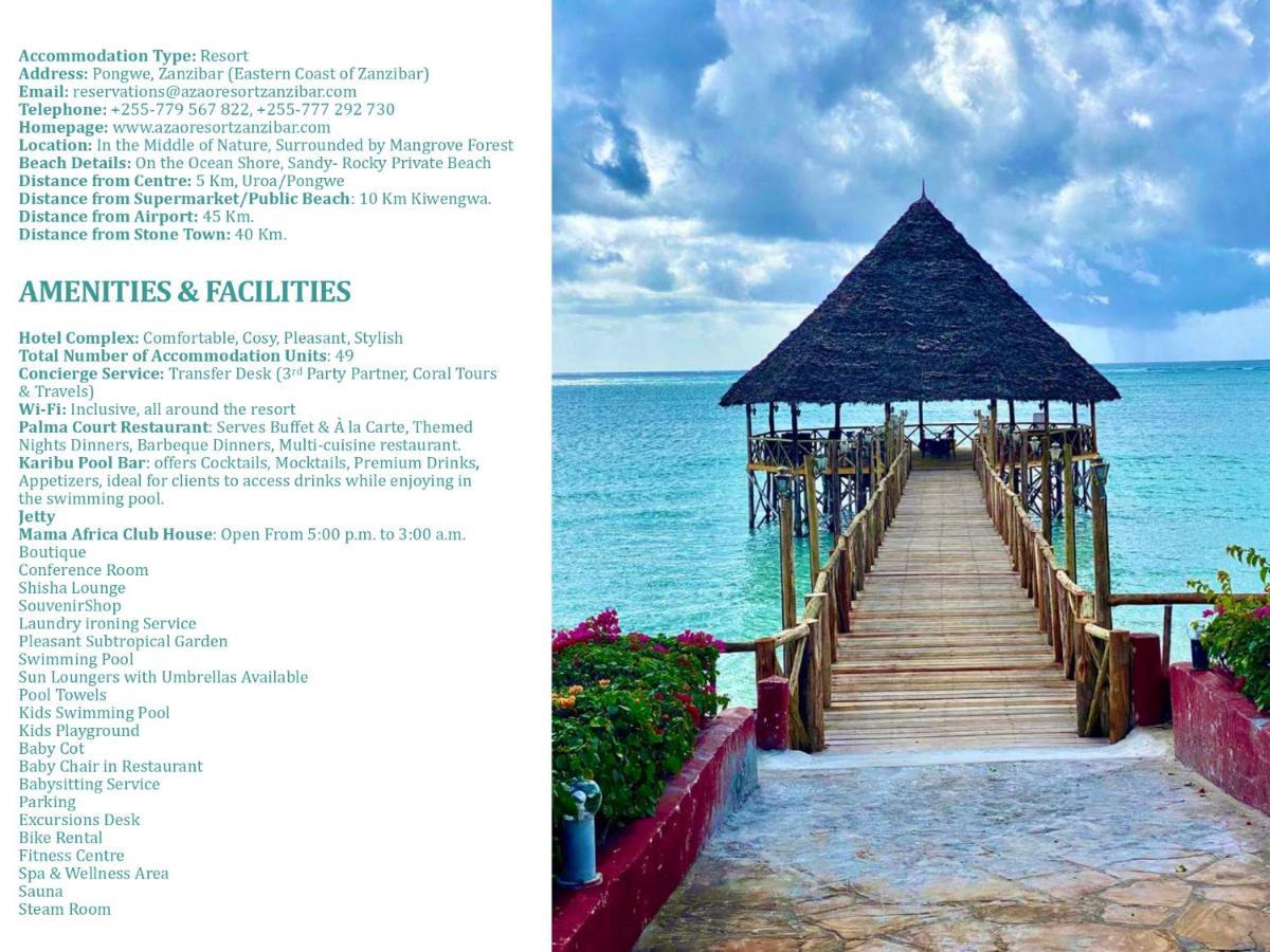 Azao Resort y Spa Pongwe Exterior foto